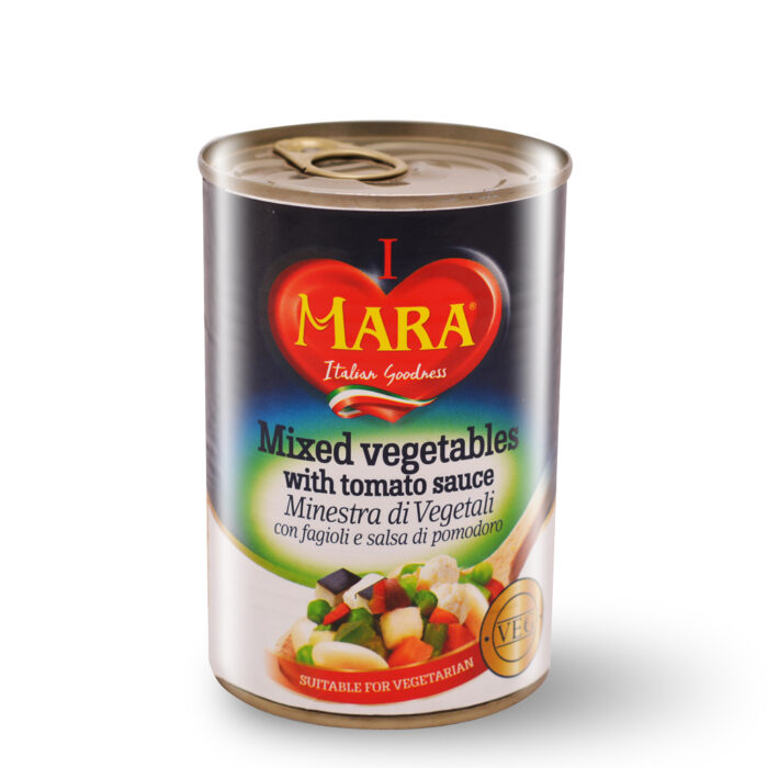 Mara Mixed Vegetables With Tomato Sauce EZO Tin 400g
